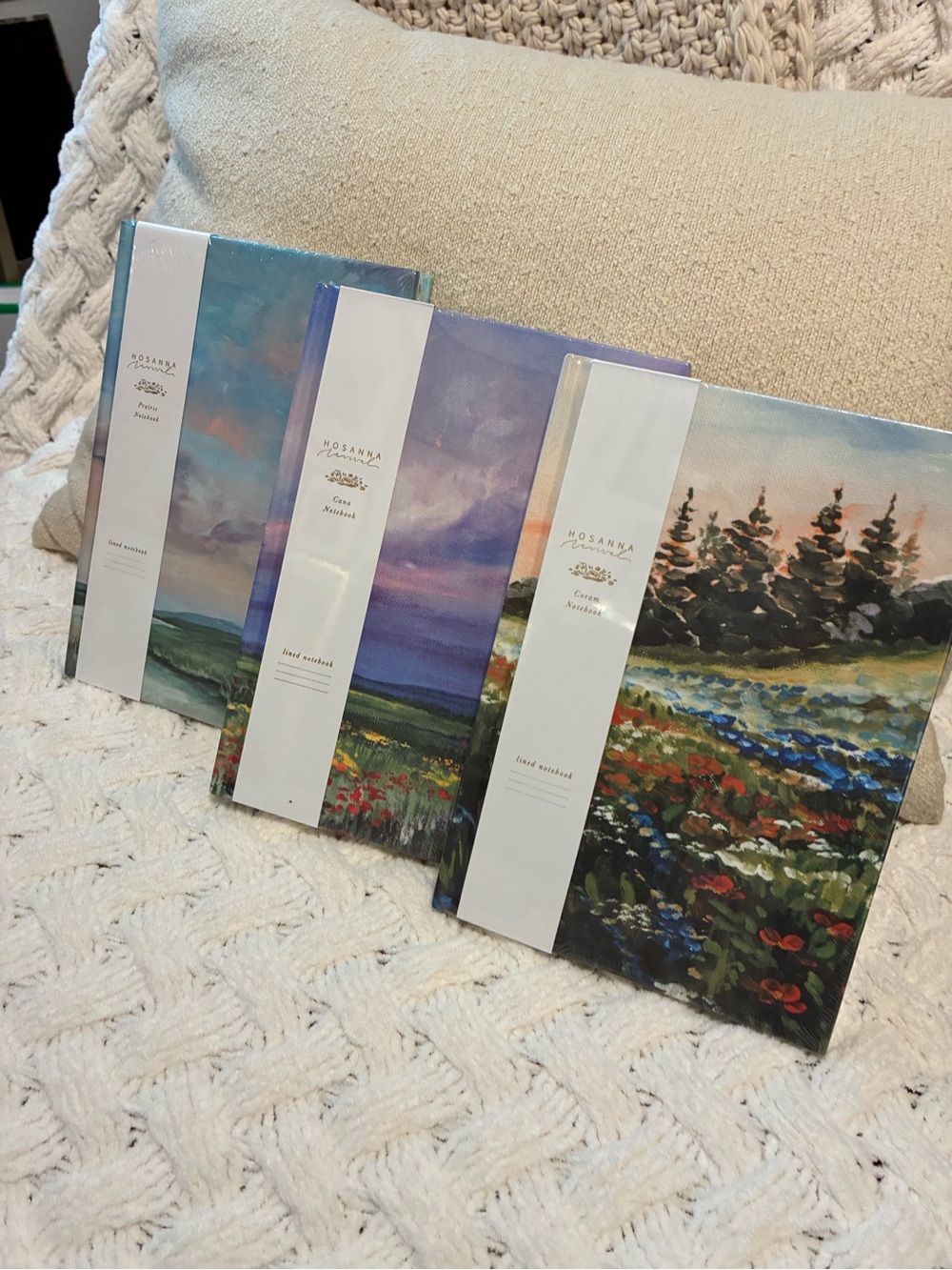 Journal Bundle !! Floral Landscape Canvas Wall Art - Multicolor